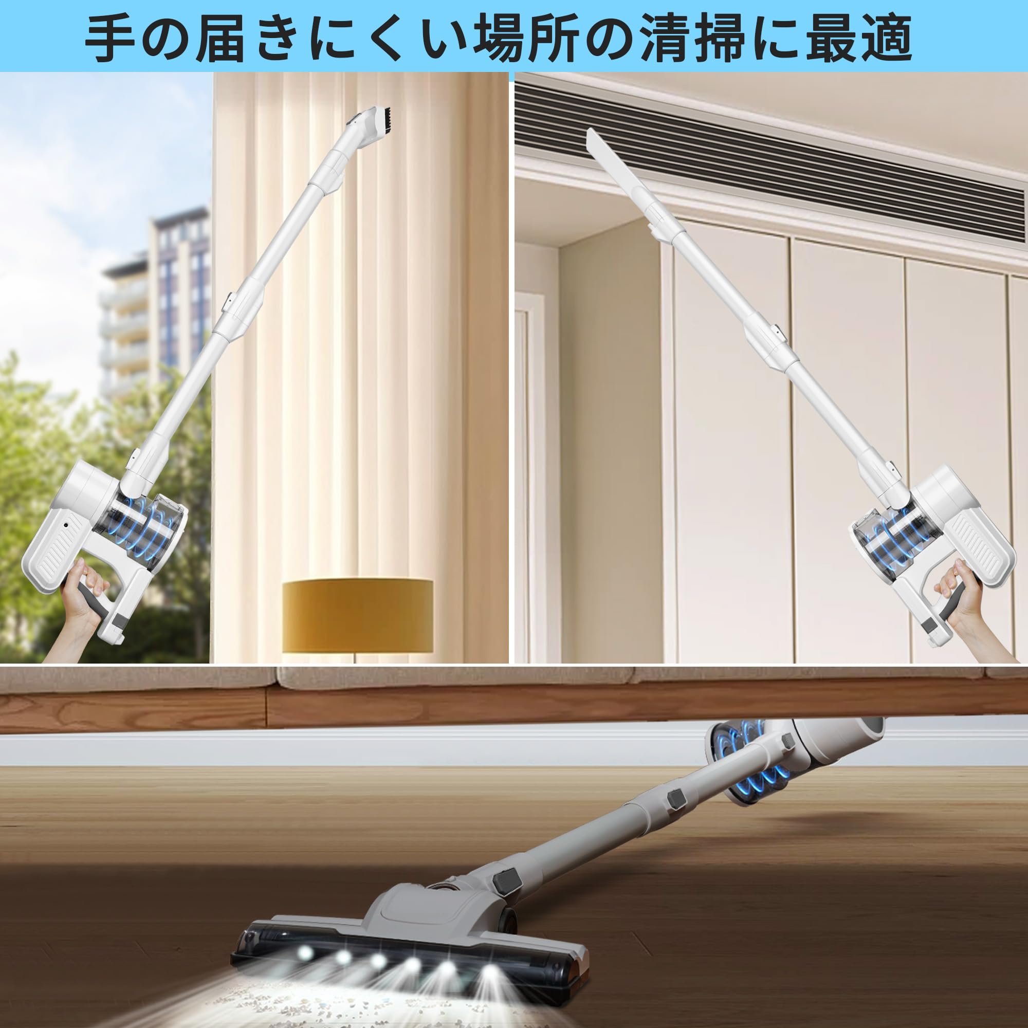 コードレス掃除機 超強力吸引 サイクロンクリーナー 掃除機 Amazon | 掃除機 コードレス 28000pa強力吸引 軽量サイクロン